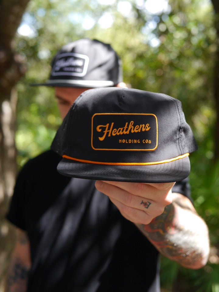 Scripture Snapback - Black/Orange